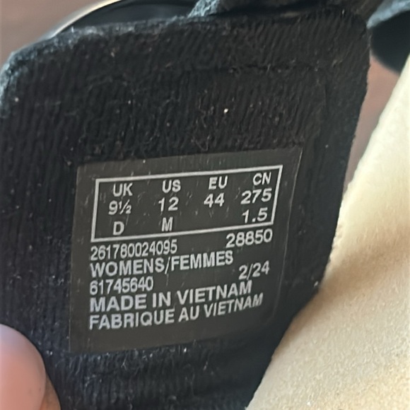 Clarks Collection Leather Criss Cross Slide Sandals ‘Reileigh May’ Black Size 12 - Picture 13 of 15